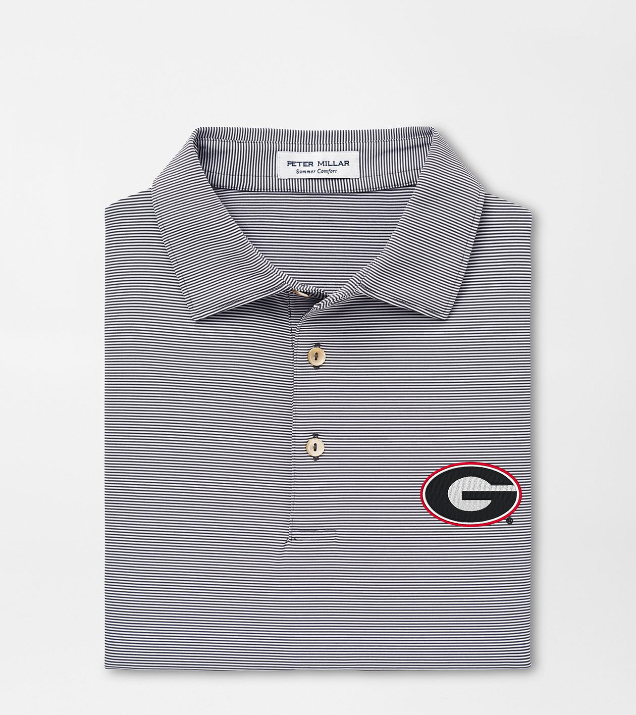 Georgia Jubilee Stripe Performance Polo