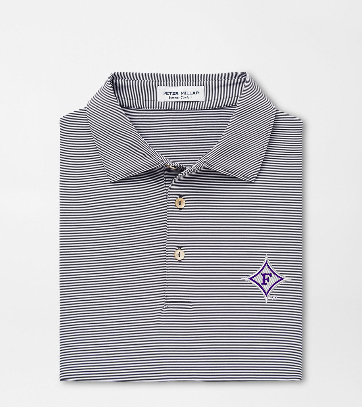 Furman Jubilee Stripe Performance Polo