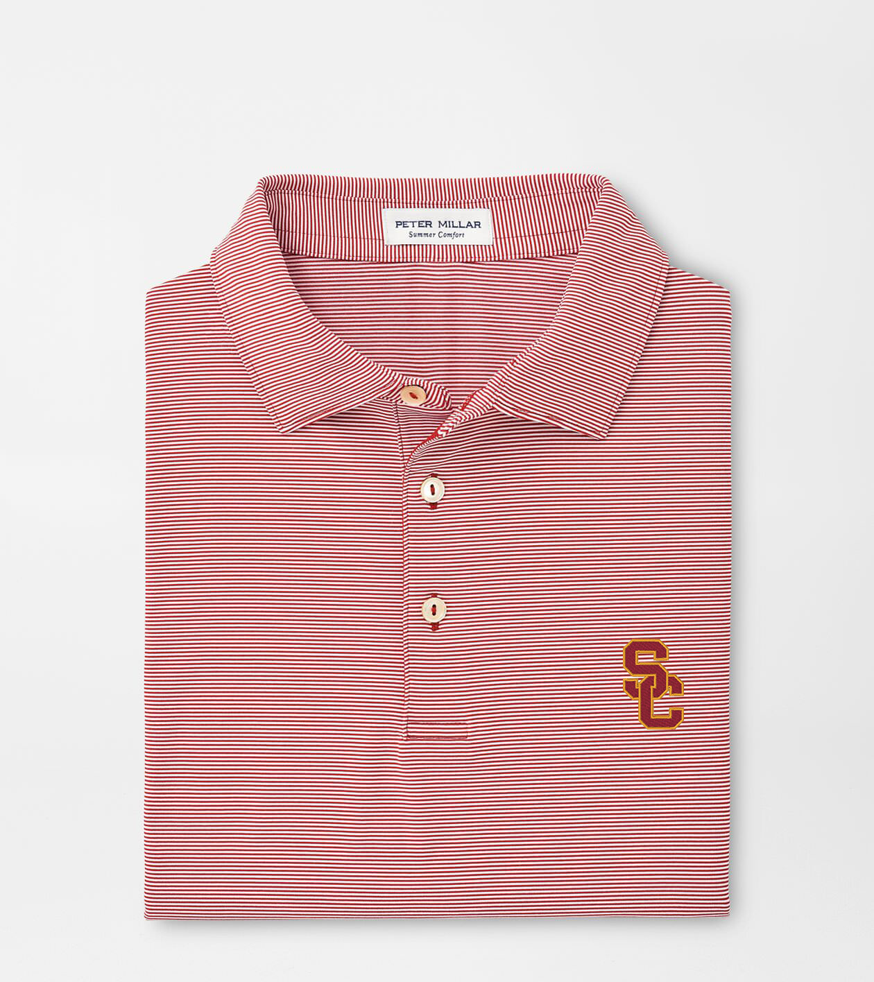 USC Jubilee Stripe Performance Polo