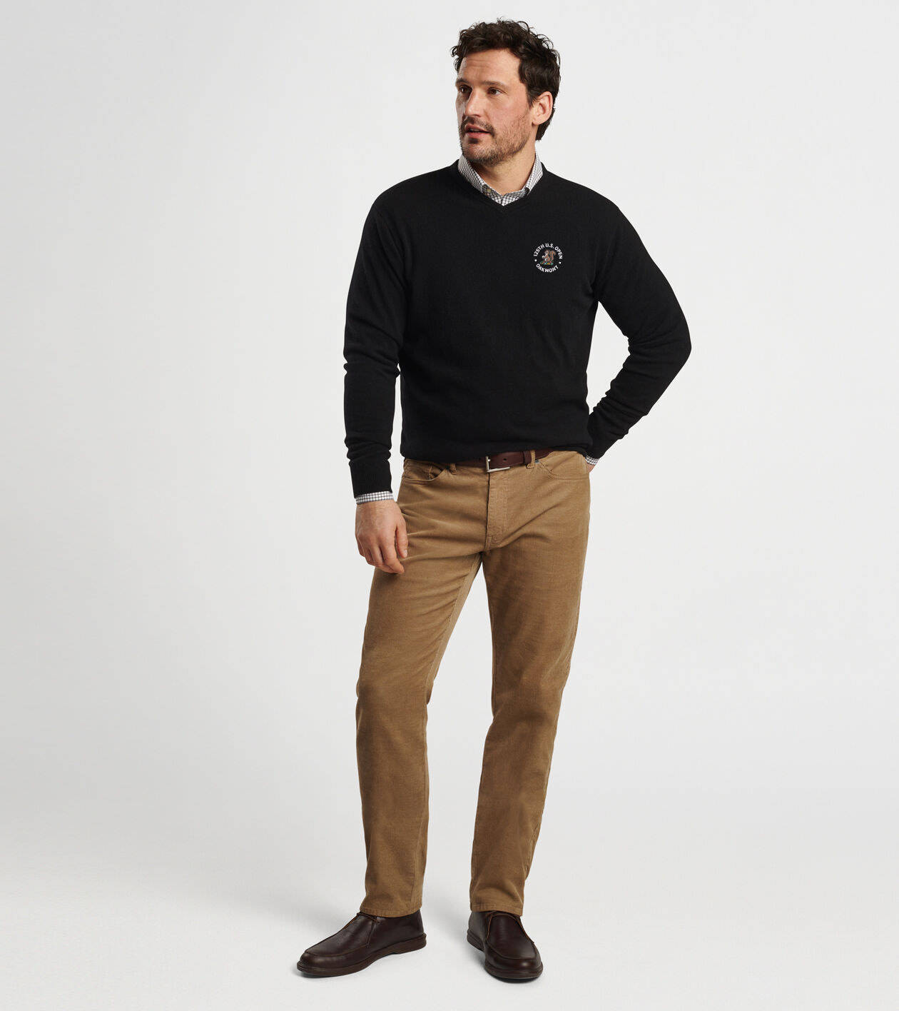 Peter Millar Crown Heritage Cashmere Sweater in Black XXL