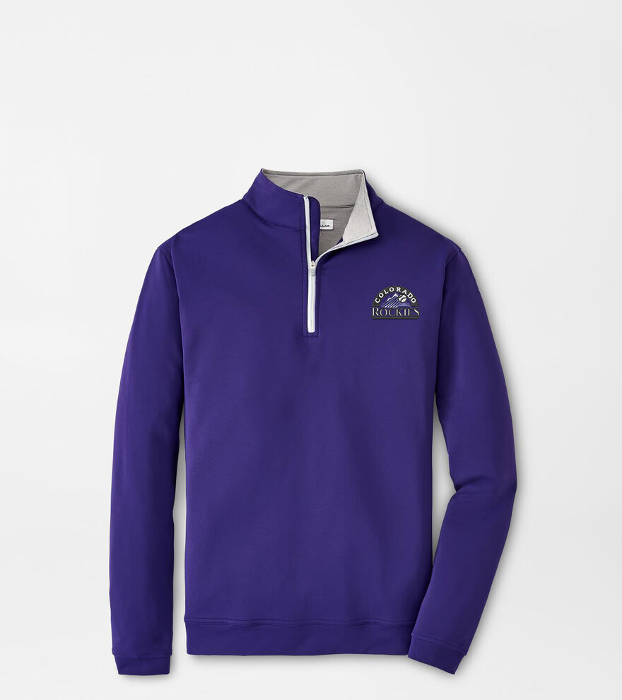 Cooperstown Colorado Rockies Perth Performance Quarter-Zip image number 1