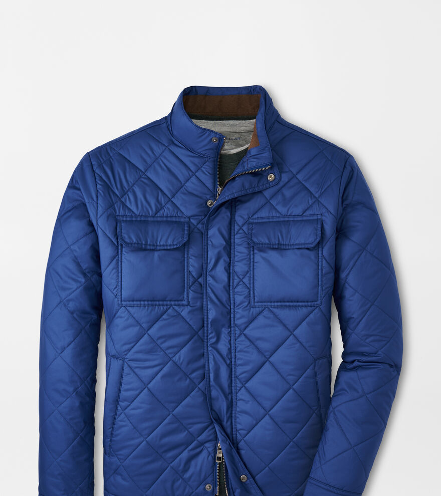 9 Crowns Men's Quilted Bomber Jacket
