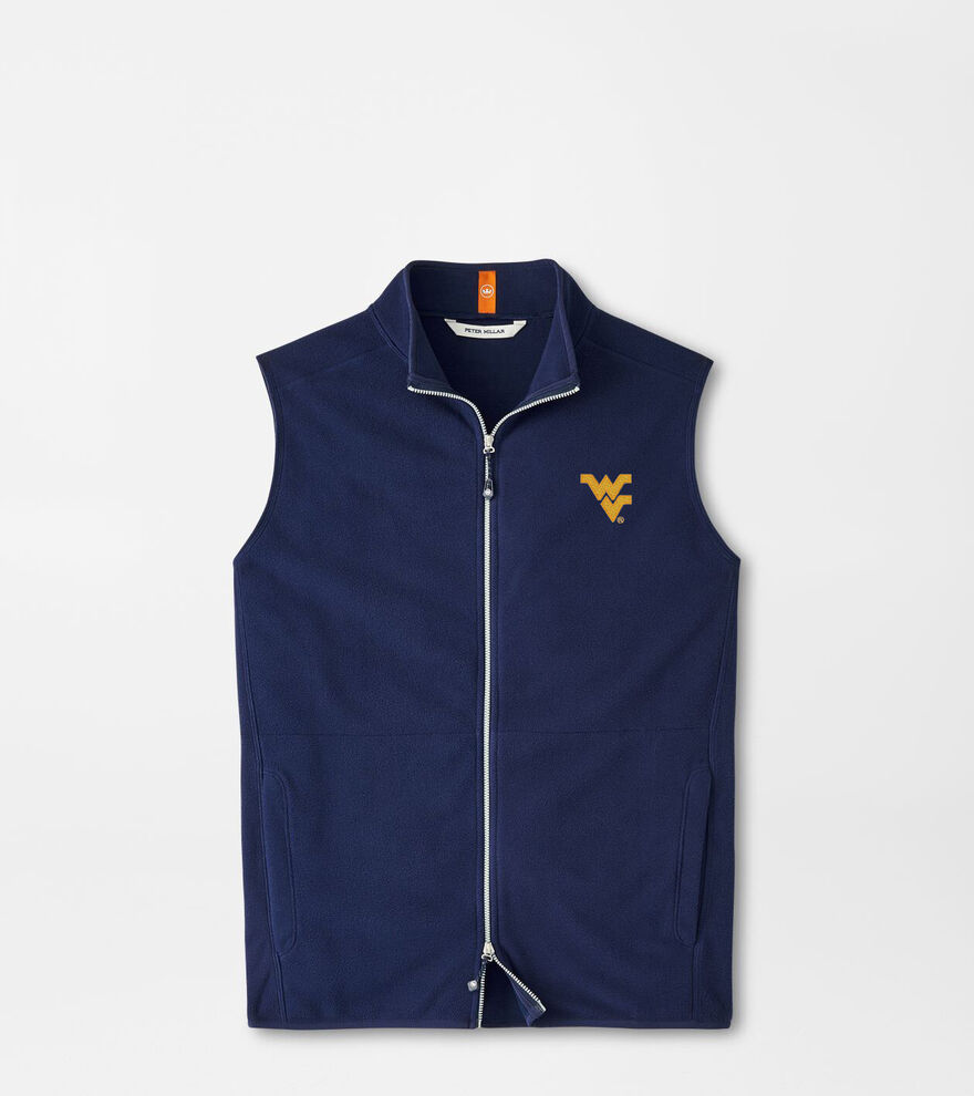 West Virginia Thermal Flow Micro Fleece Vest image number 1