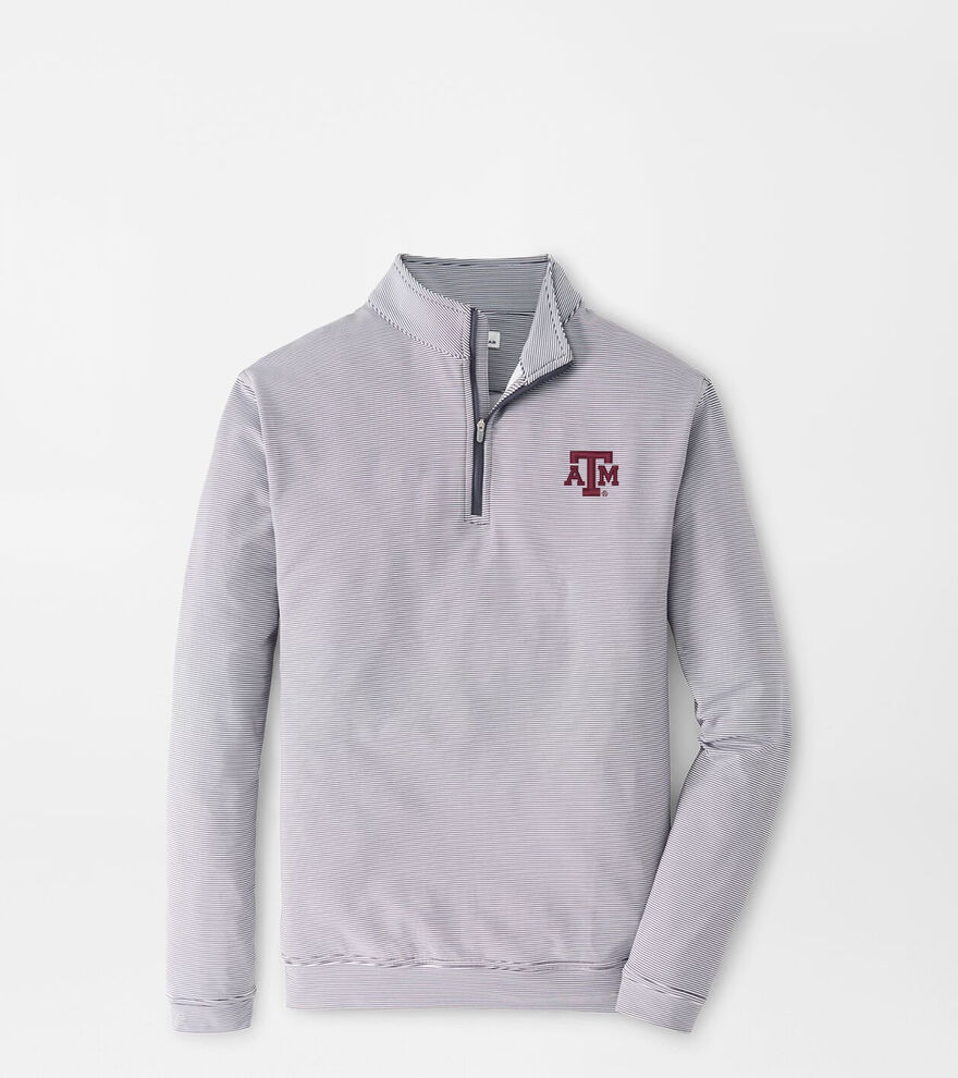 Texas A&M Perth Mini-Stripe Performance Pullover image number 1