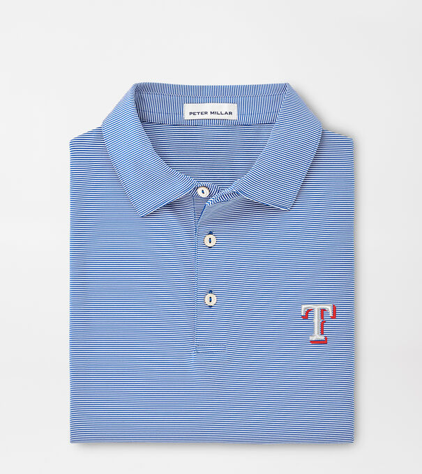 MLB Texas Rangers Blue Majestic Golf Trainer Polo Shirt Men's