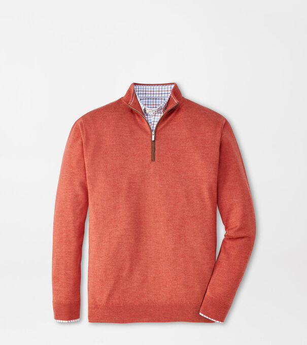 Autumn Crest Suede Trim Quarter-Zip