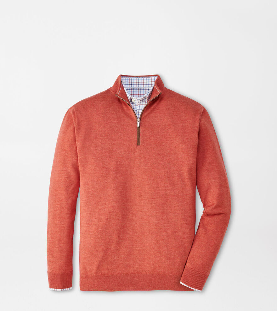 Autumn Crest Suede Trim Quarter-Zip image number 1