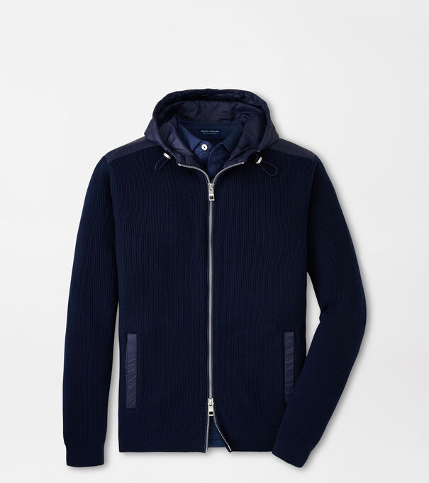 Holdridge Hybrid Full-Zip Hooded Sweater