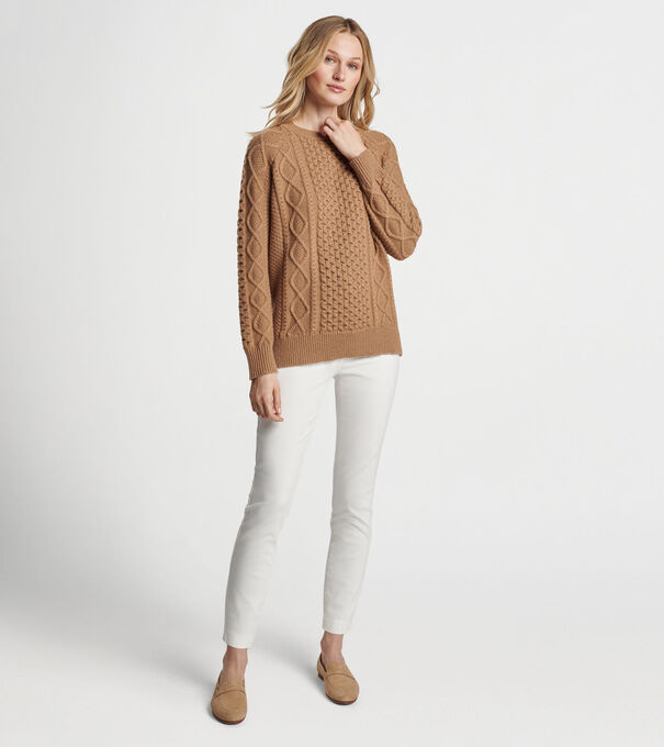 Grace Cable Knit Crew Sweater