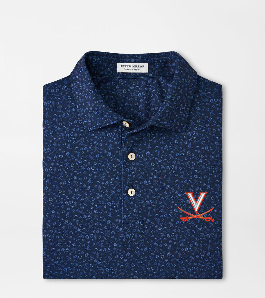 Virginia Batter Up Performance Jersey Polo image number 1