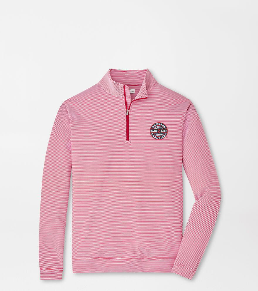 UConn Back-To-Back National Champion Perth Mini-Stripe Performance Pullover image number 1