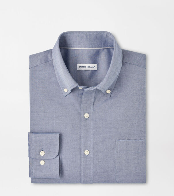 Campbell Perfect Pinpoint Cotton-Stretch Sport Shirt