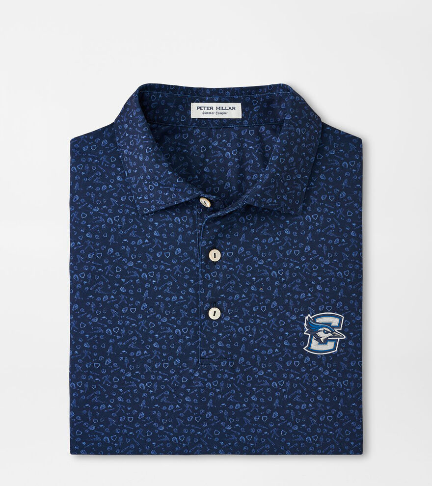 Creighton Batter Up Performance Jersey Polo image number 1