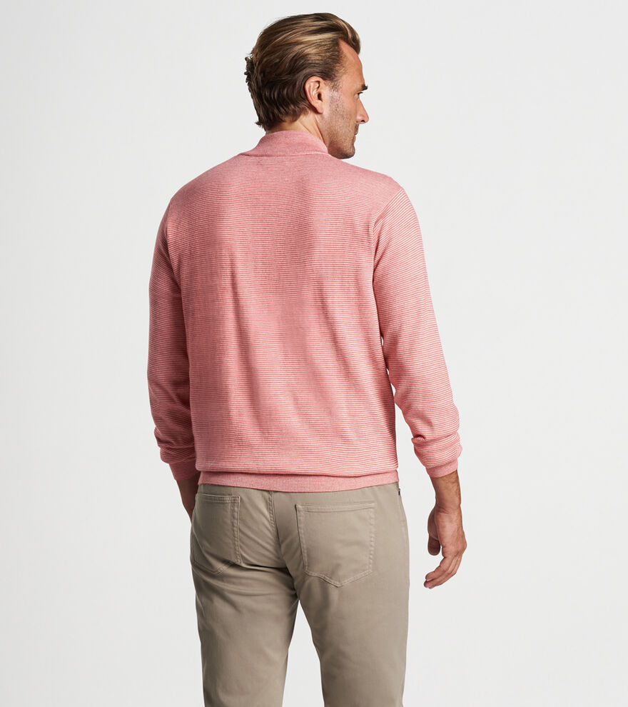 Canton Stripe Quarter-Zip Sweater image number 3