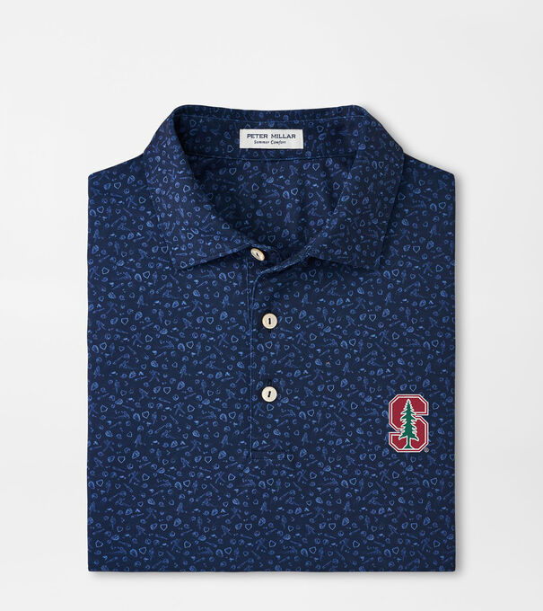 Stanford Batter Up Performance Jersey Polo