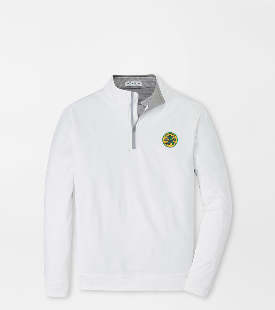 Cooperstown Oakland A's Perth Performance Quarter-Zip image number 1