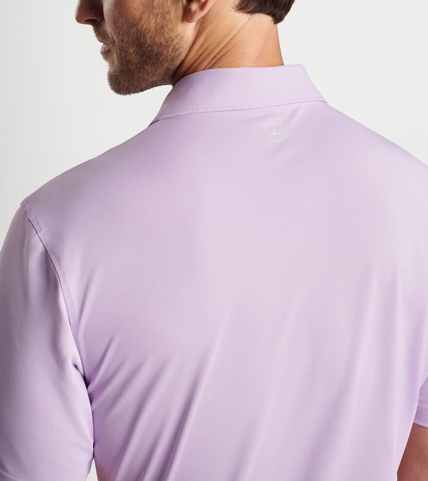Solid Stretch Mesh Polo image number 4