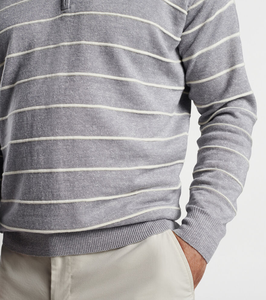 Eastham Striped Quarter-Zip Sweater | Men's Sweaters | Peter Millar
