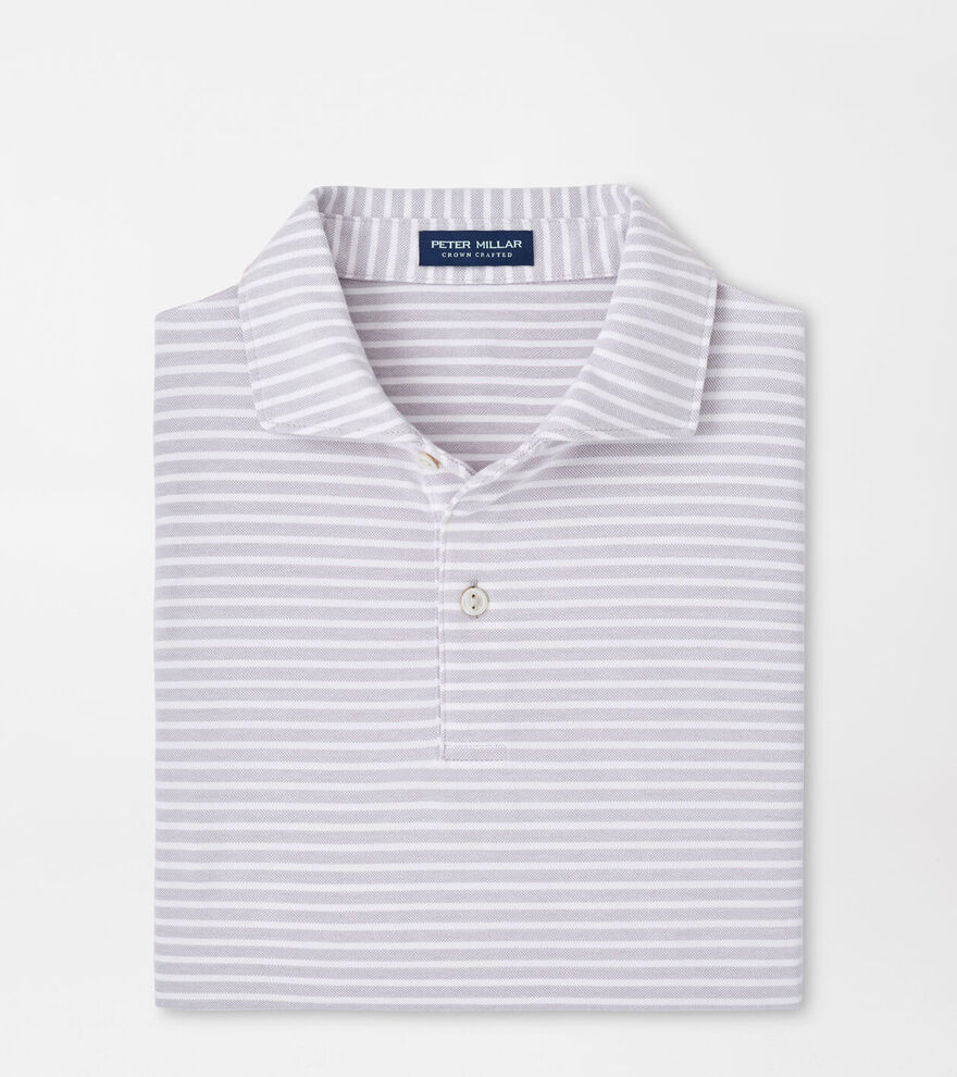 Albatross Stripe Cotton Blend Piqué Polo image number 1