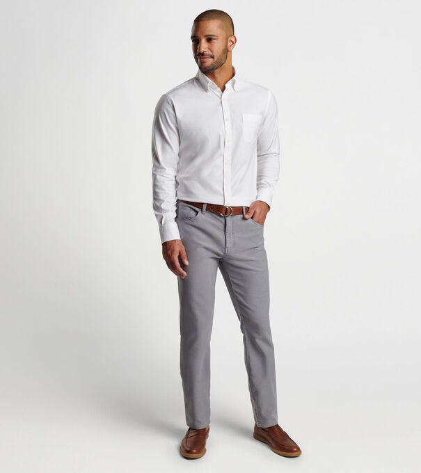 Campbell Perfect Pinpoint Cotton-Stretch Sport Shirt