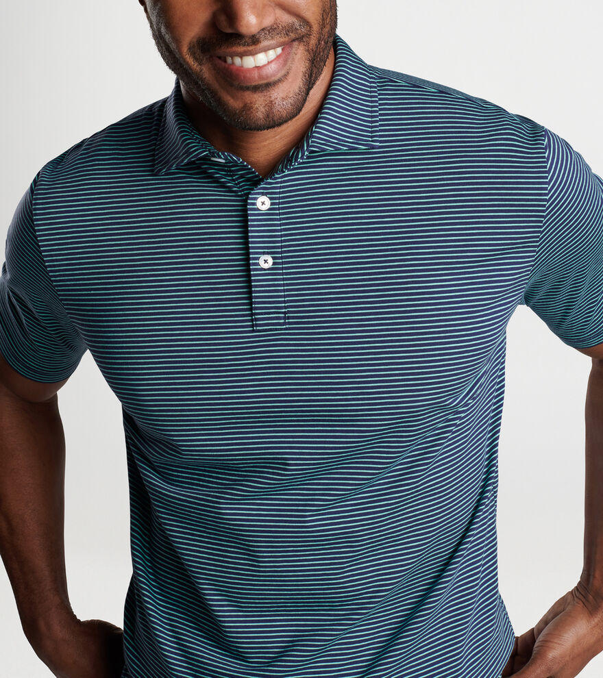 Pilot Mill Halifax Stripe Short-Sleeve Polo image number 4