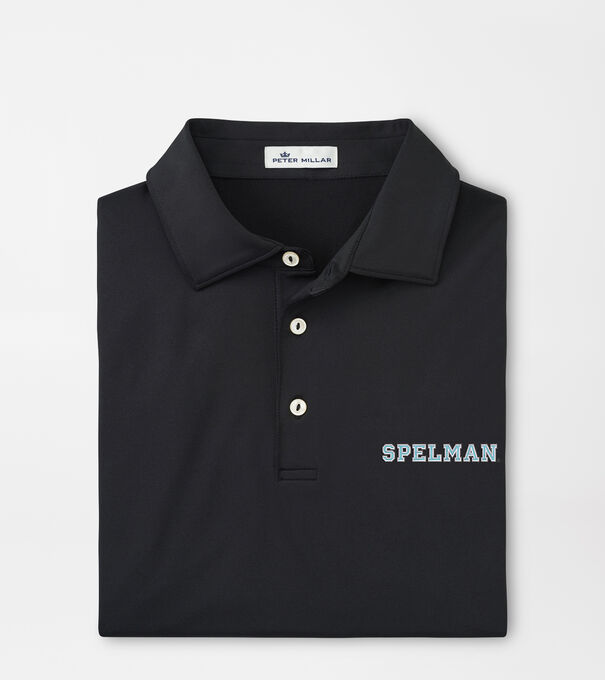 Spelman College Solid Performance Jersey Polo (Sean Self Collar)
