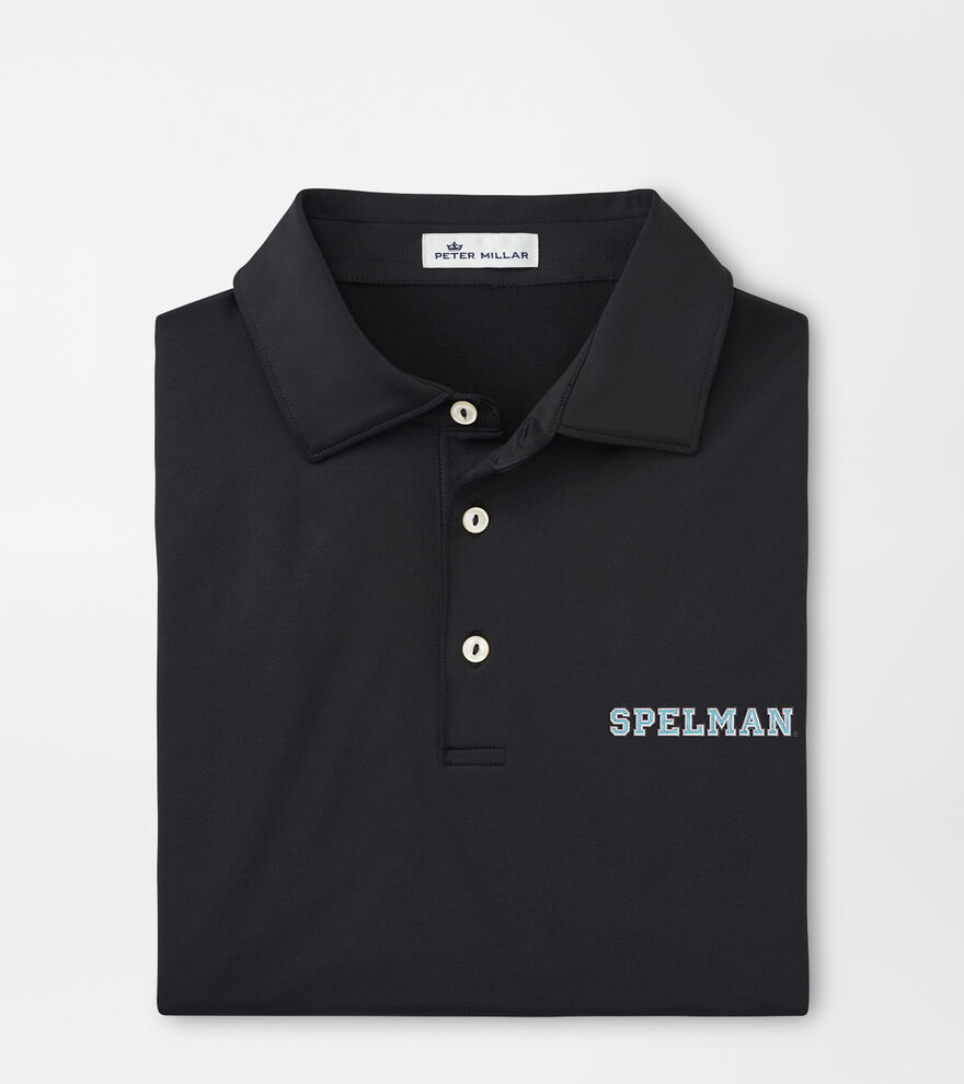 Spelman College Solid Performance Jersey Polo (Sean Self Collar) image number 1