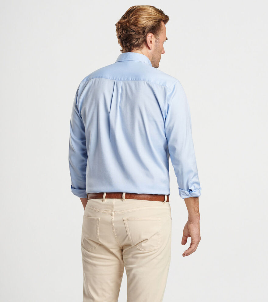 Campbell Perfect Pinpoint Cotton-Stretch Sport Shirt image number 3