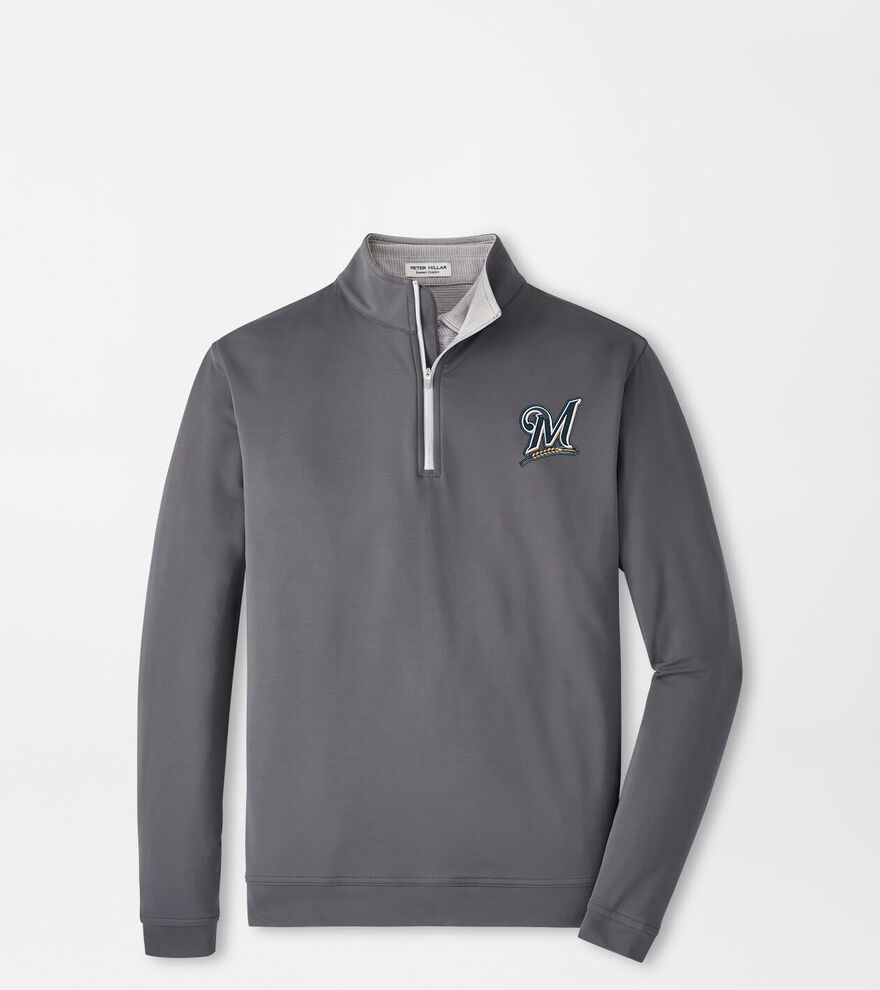 Cooperstown Milwaukee Brewers Perth Performance Quarter-Zip image number 1