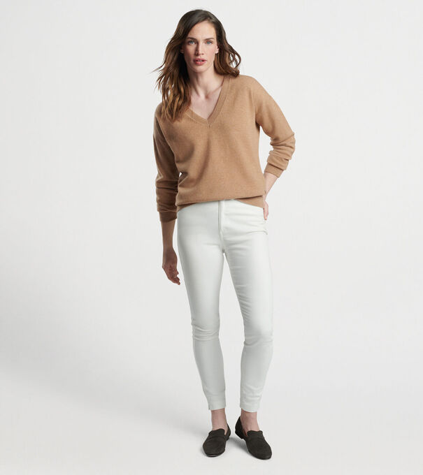 Women's Artisan Crafted Cashmere V-Neck Sweater