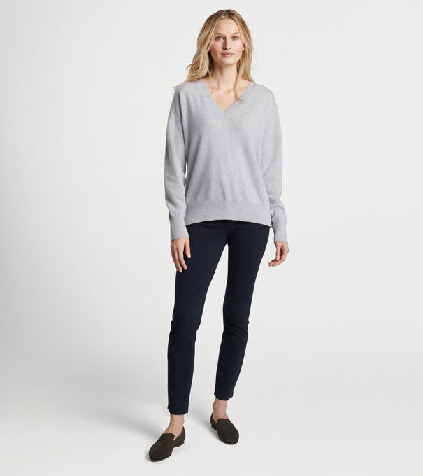 Women's Artisan Crafted Cashmere V-Neck Sweater