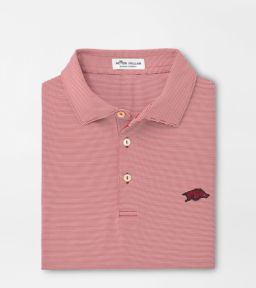 Arkansas Jubilee Stripe Performance Polo image number 1