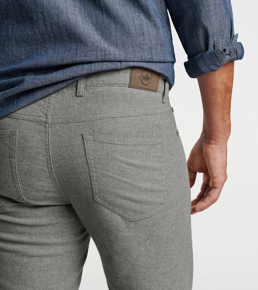 Peter Millar Crown Mountainside Flannel 5-Pocket Pants
