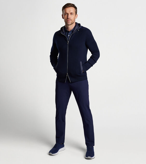 Holdridge Hybrid Full-Zip Hooded Sweater