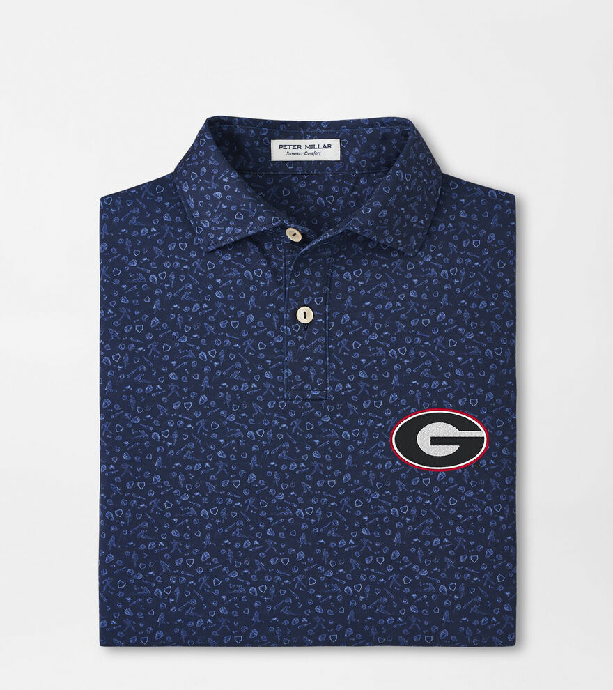 Georgia Batter Up Youth Performance Jersey Polo image number 1