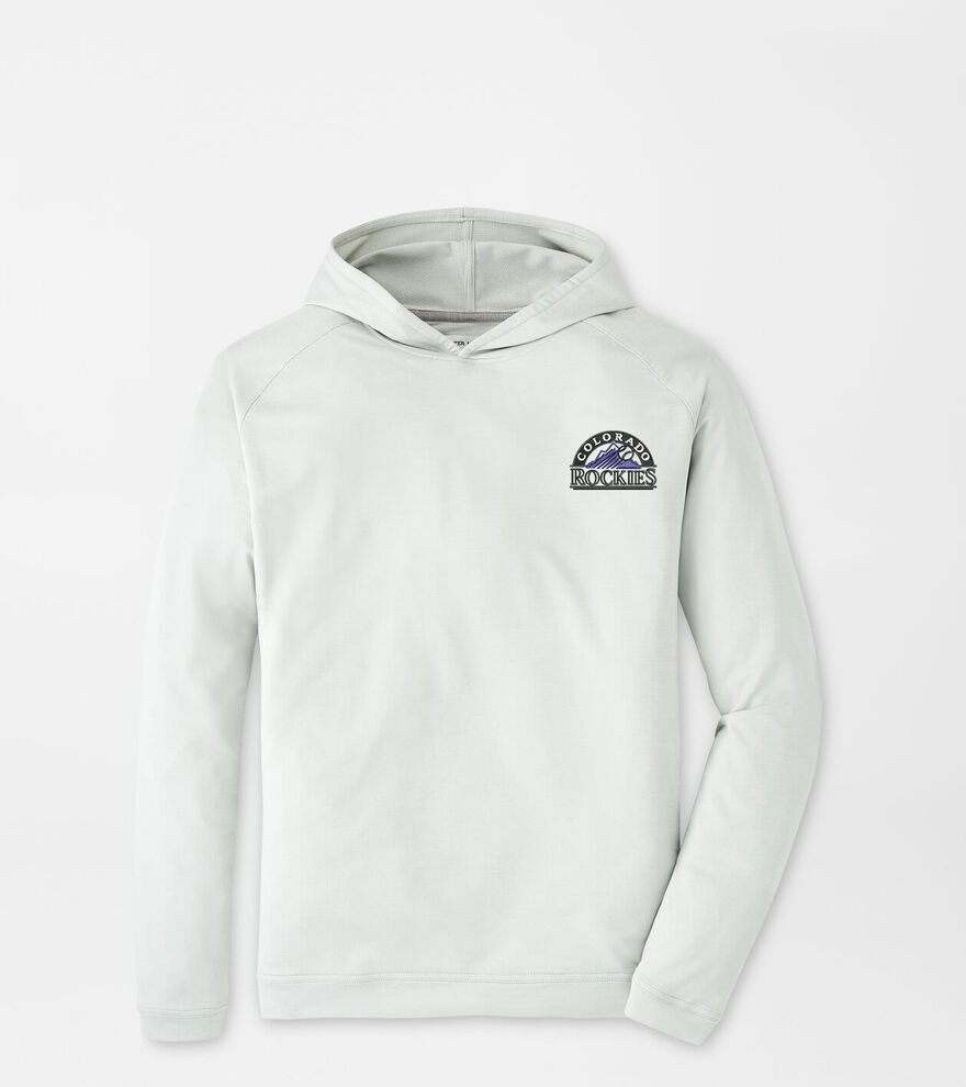 Cooperstown Colorado Rockies Pine Performance Hoodie image number 1