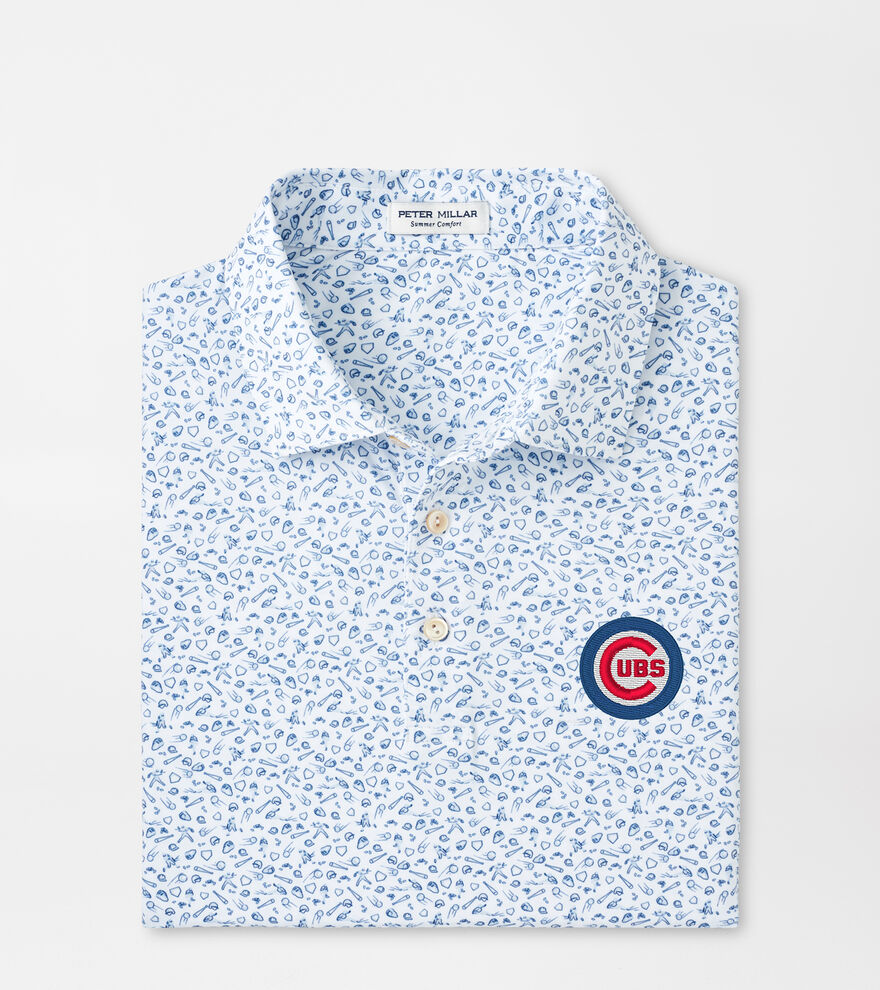 Chicago Cubs Batter Up Performance Jersey Polo image number 1