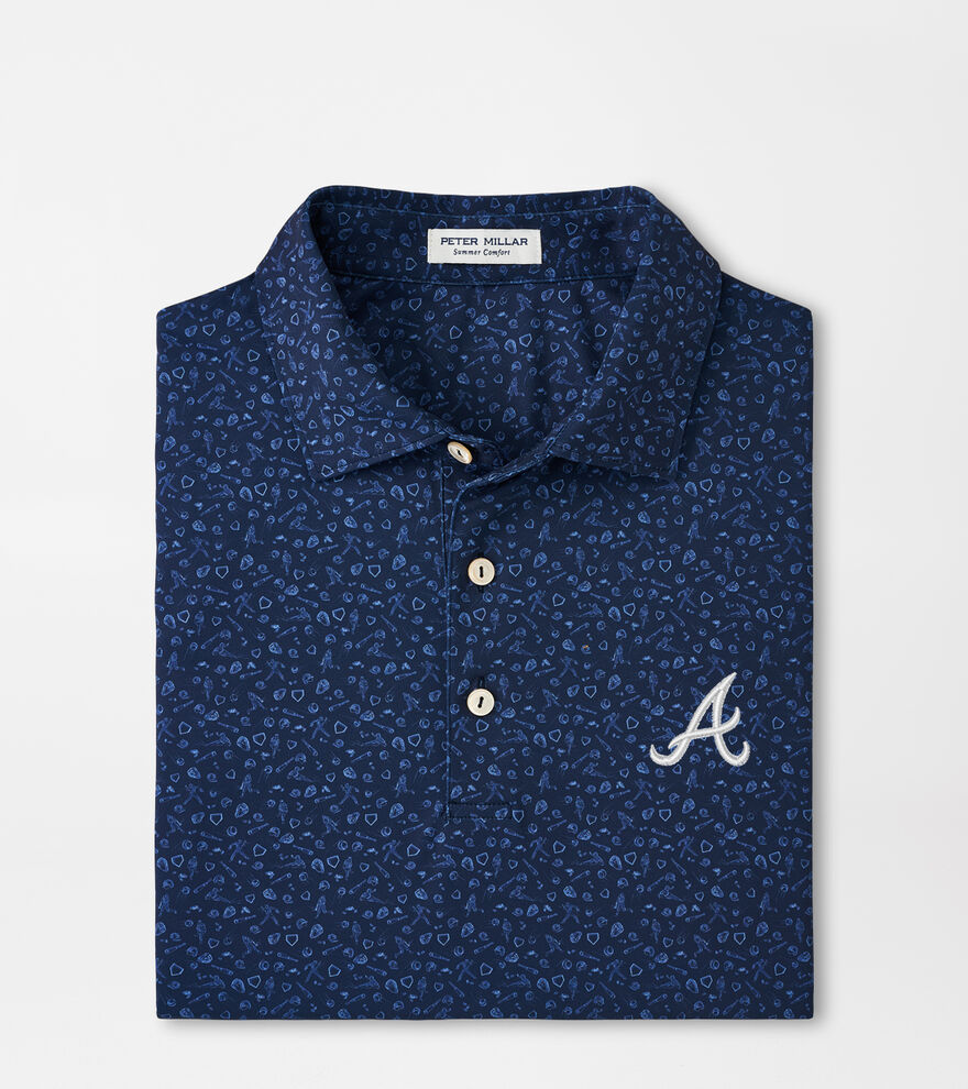 Atlanta Braves Batter Up Performance Jersey Polo image number 1