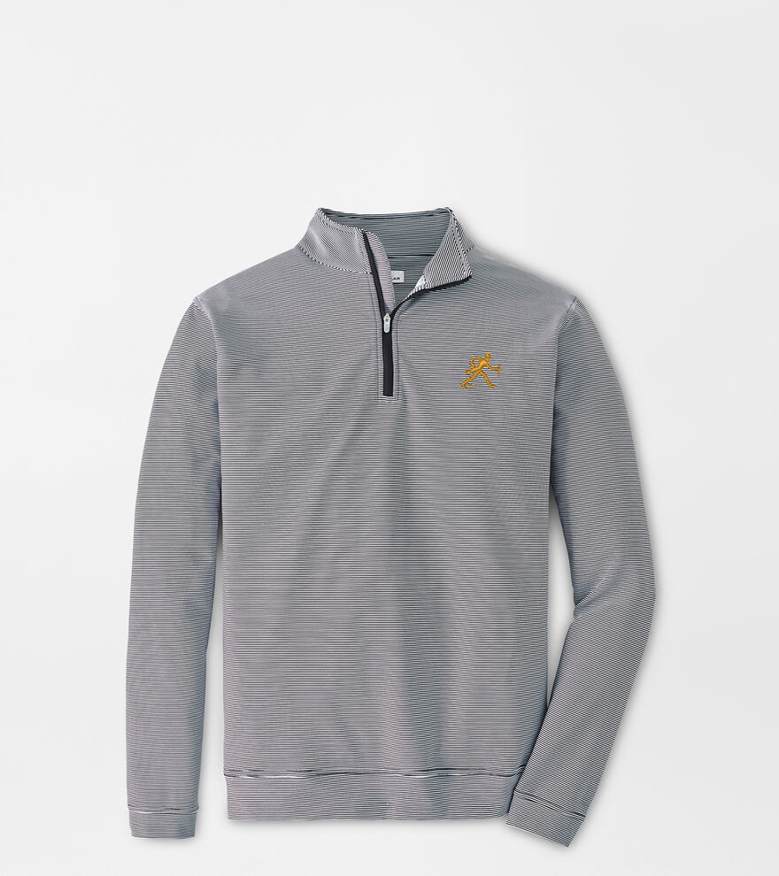 Wake Forest Walking Deacon Perth Sugar Stripe Performance Quarter-Zip image number 1