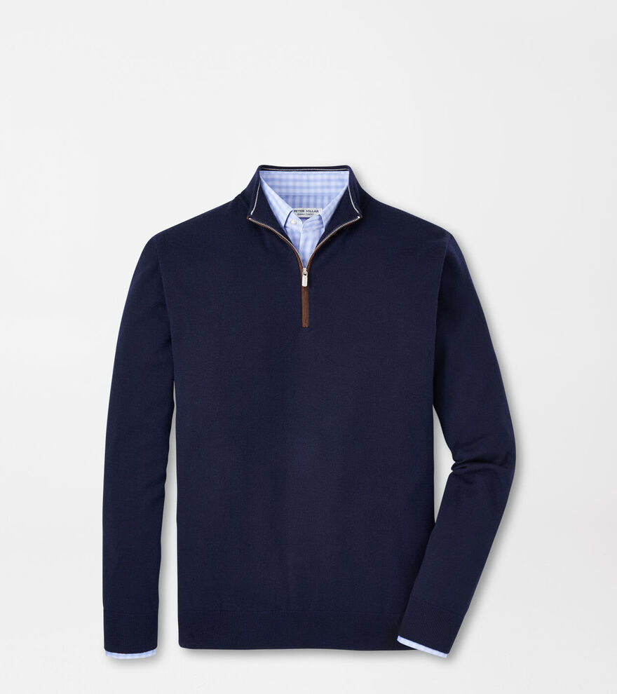 Autumn Crest Suede Trim Quarter-Zip image number 1