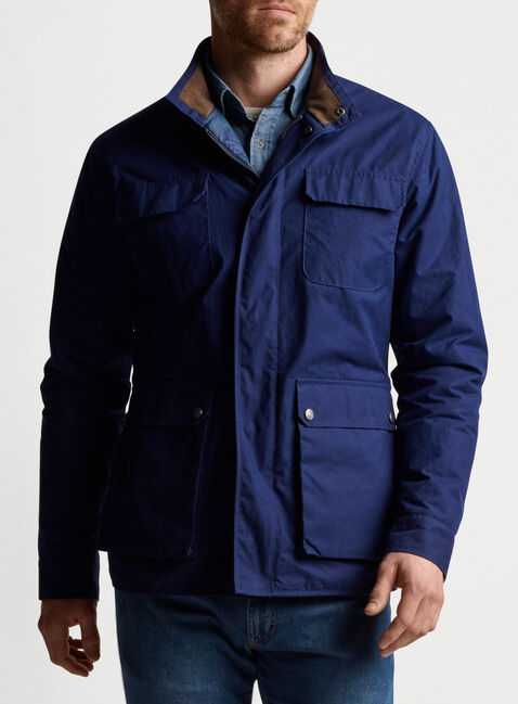 Waxed Cotton Field Jacket | Men's Jacket's & Coats | Peter Millar