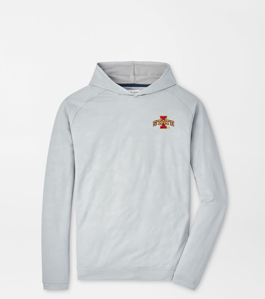 Iowa State Pine Logo Camo Performance Hoodie image number 1