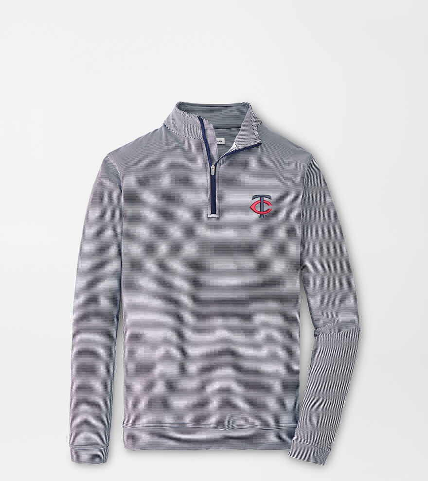 Minnesota Twins Perth Sugar Stripe Performance Quarter-Zip image number 1