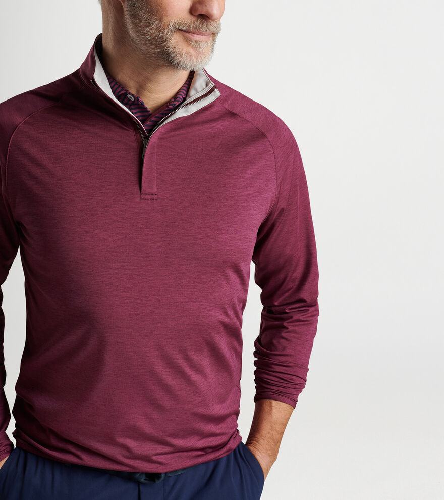 Stanford University 1/4 Zip | Peter Millar | Smoke | Small