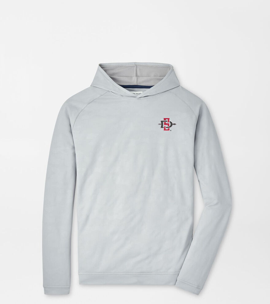 San Diego State Pine Logo Camo Performance Hoodie image number 1