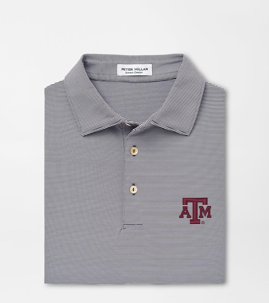 Texas A&M Jubilee Stripe Performance Polo image number 1