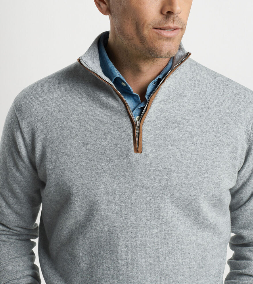 Artisan Crafted Cashmere Flex Quarter-Zip image number 5