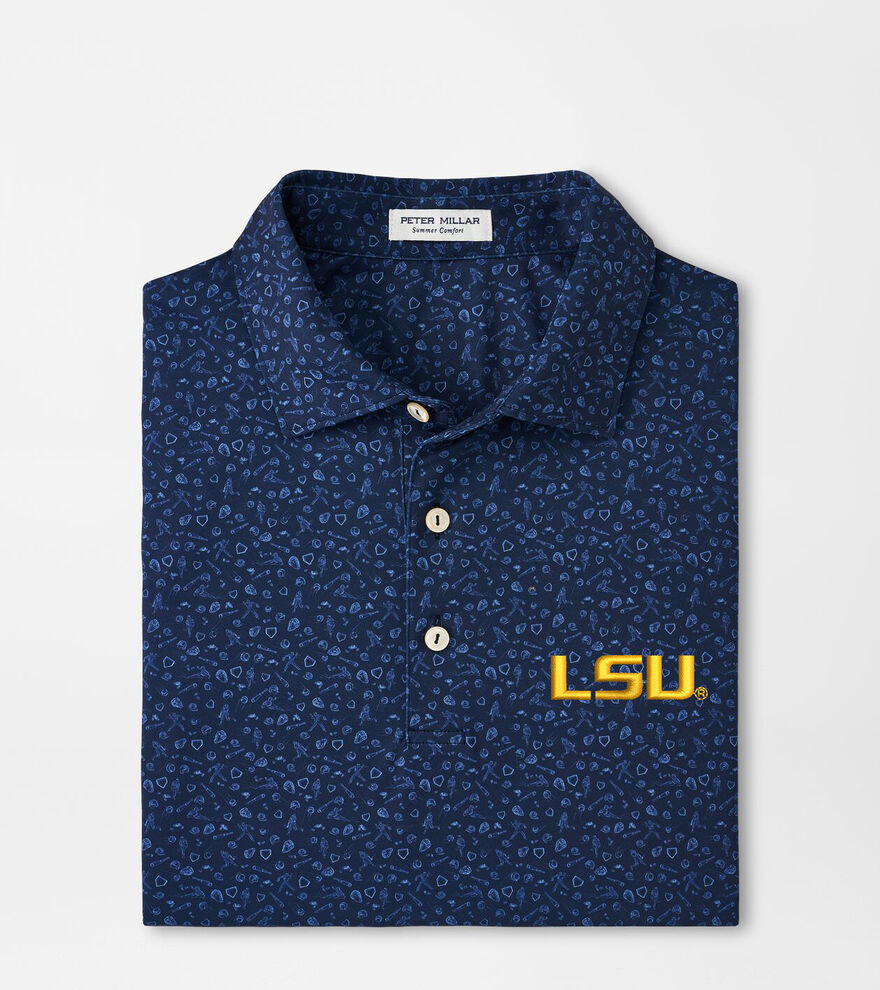 LSU Batter Up Performance Jersey Polo image number 1