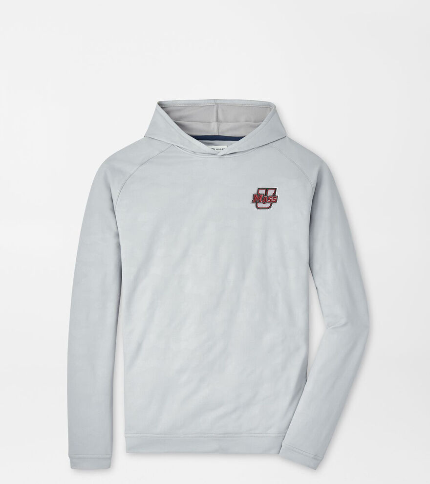 UMass Pine Logo Camo Performance Hoodie image number 1