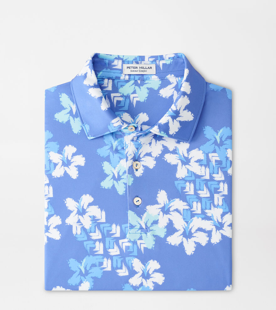 Abstract Floral Performance Jersey Polo image number 1
